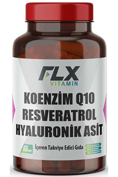 FLX Coenzyme Q-10 200 Mg Hyoluronic Acid Resveretrol 60 Tablet