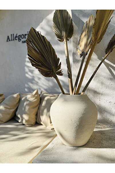 Allegorie.Co LOREEN BÜYÜK DOKULU VAZO KREM