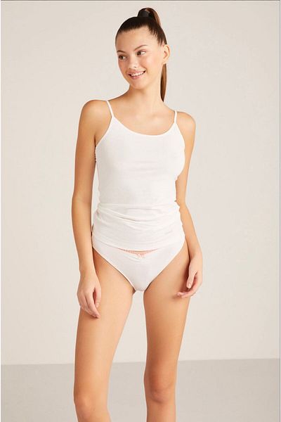 Kom Women's Modal Rope Strap Cotton-Lycra Athlete - Basic Top