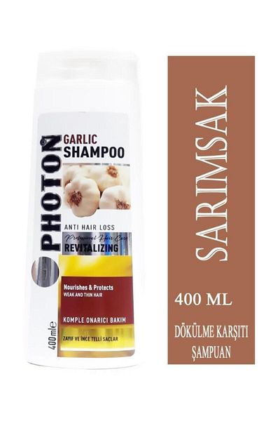 Photon 400 Ml Complete Anti-Spill Shampoo with Garlic - Repairing Care Garlic