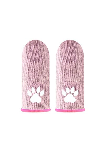 HANDJOY E-Sports Pink Finger Gloves - Pubg Gaming Gloves Sweat Proof 1 Pair - 2 Finger Gloves