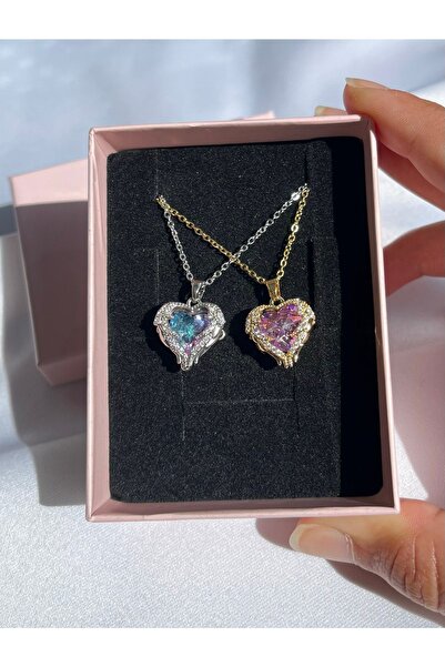 ROSEMORE Çelik Okyanusun Kalbi Kolye Altın Renk 1 Adet