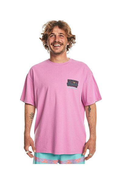 Quiksilver تي شيرت رجالي Eqyzt07653 Spin Cycle Ss