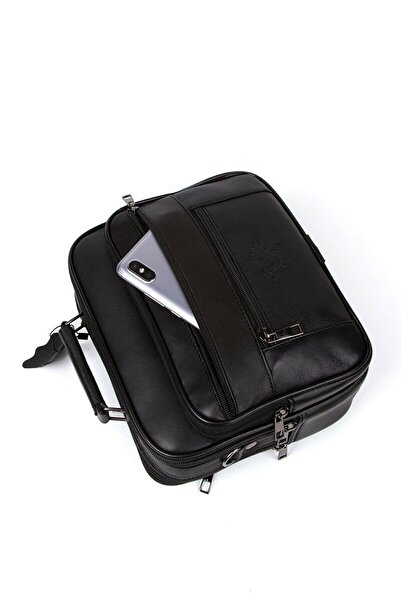 Newish Polo Сумка через плече з натуральної шкіри з поштовою кишенею, велика