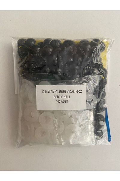 AYCEM Amigurumi Locked Eye 10mm - 100 Pieces 50 Pairs