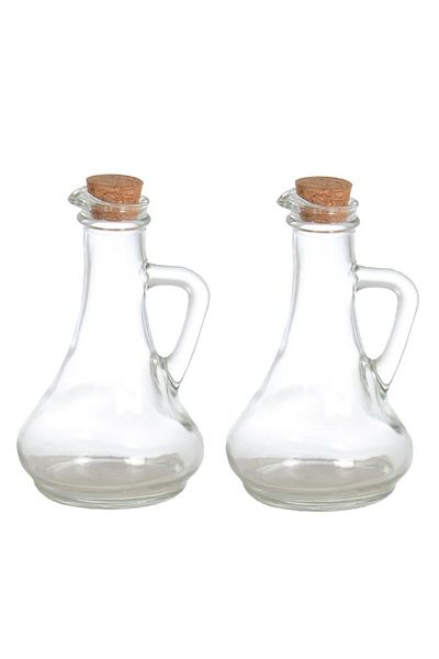 Vidrex Oil and Vinegar Glass with Mushroom Lid - C160-29689
