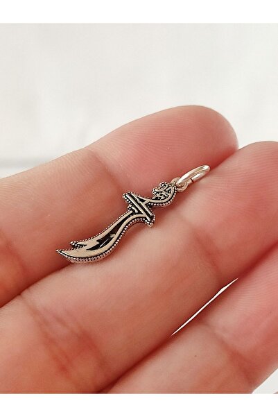 HANIMKIZ 925 Ayar Gümüş Zülfikar Hz. Alinin Kılıcı Kolye Ucu (ZİNCİRSİZ)