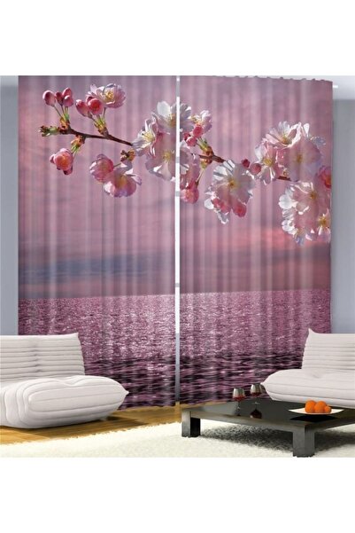 Elmas Dizayn Özel Üretim 3d Dijital Baskı 140 Cm * 240 Çift Kanat 2 Adet Fon ...