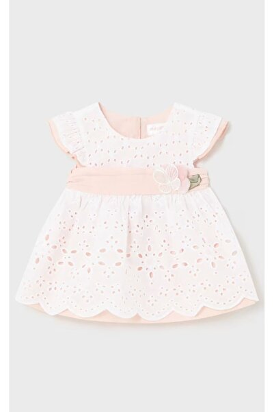 MAYORAL فستان حديثي الولادة مزين بالدانتيل للفتيات من عمر 2 إلى 18 شهرًا