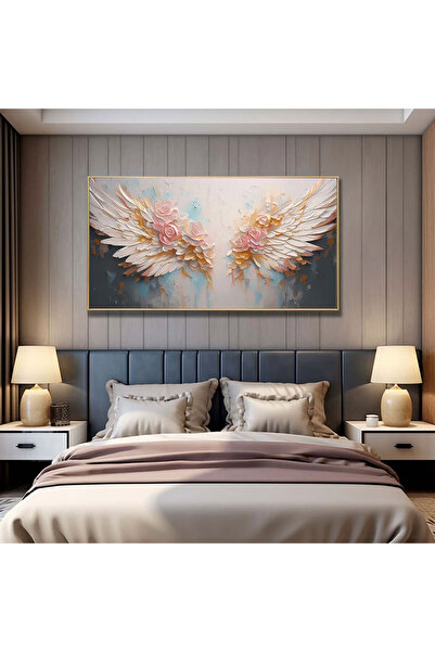 Z Concept Yağlıboya Dokulu Melek Kanadı Tablo