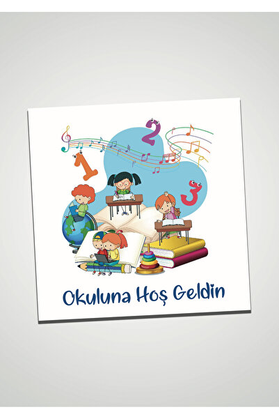 Artcrelier Okuluna Hoş Geldin Sınıfına Hoş Geldin Okul Hediyesi 20 Adet Kart
