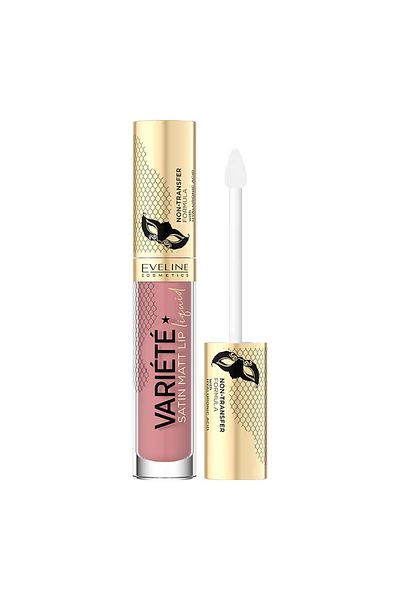 Eveline Cosmetics Satin Matte Liquid - Hyaluronic Acid, Lipstick 4.5ML