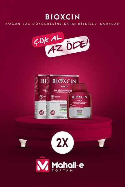 Bioxcin Forte 300 ml Intensive SheDDing - Herbal Shampoo 2 Pack