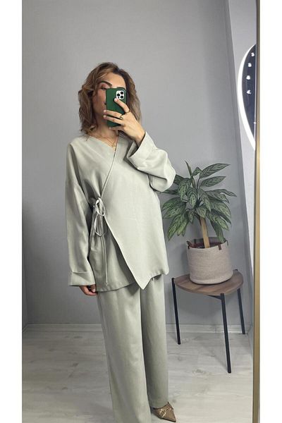 nuqabutik Pistachio Green Premium Women's Set