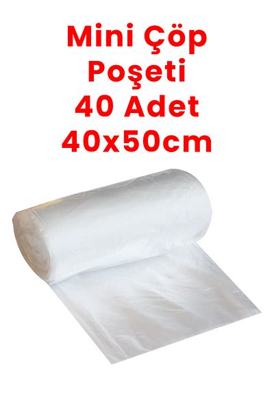 Balkan 40 pieces Rolled Mini Garbage Bag - 40x50cm Garbage Bag