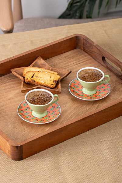 Emsan Retro 2-Person New Bone Coffee Cup Set 80 ml