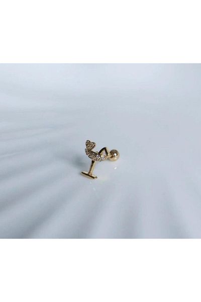 G Sport POLO Stainless Steel Tragus Piercing - Goblet Detailed