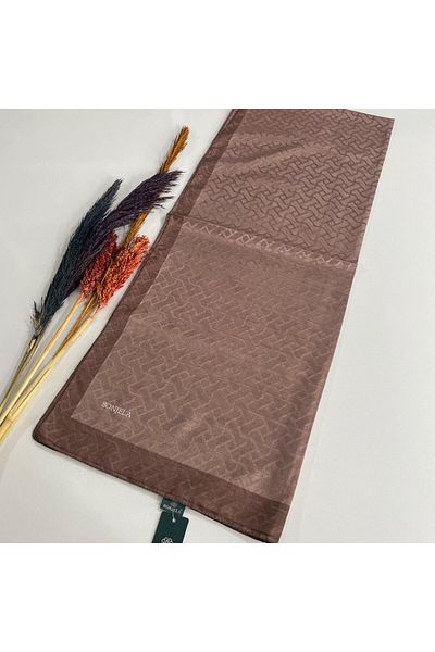 Levidor Bonjela Monogram Moka-milk Brown Shawl - JZ0307