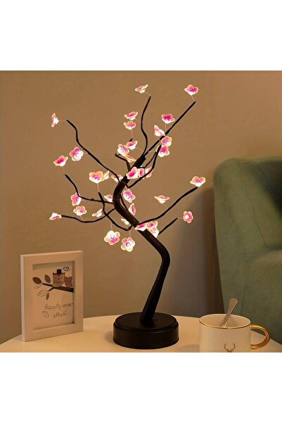 SD WORKS Wintersweet Table Lights Bonzai Kiraz Ağacı Led Masa Lambası Aydınlatma
