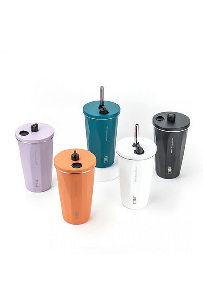 Tyeso Crush Tumbler Vacuum Stainless Steel Thermos 600 ml