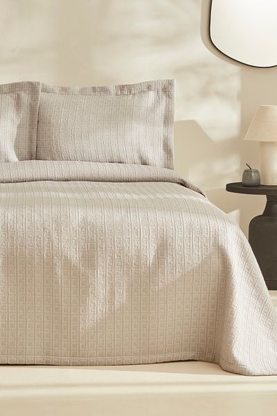 Karaca Home Gray Cool Touch Double Bedspread