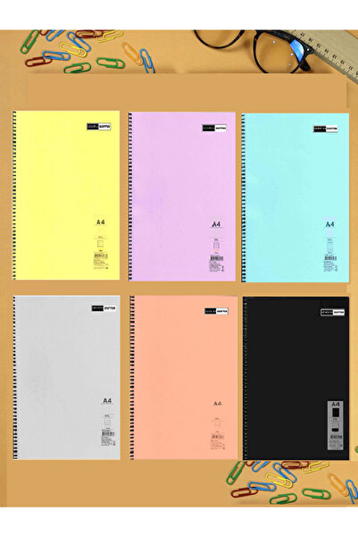 ADASRA Σημειωματάριο A4 με Σπιράλ Βιβλιοδεσία, Εξώφυλλο από PP, 96 Φύλλα Καρό...