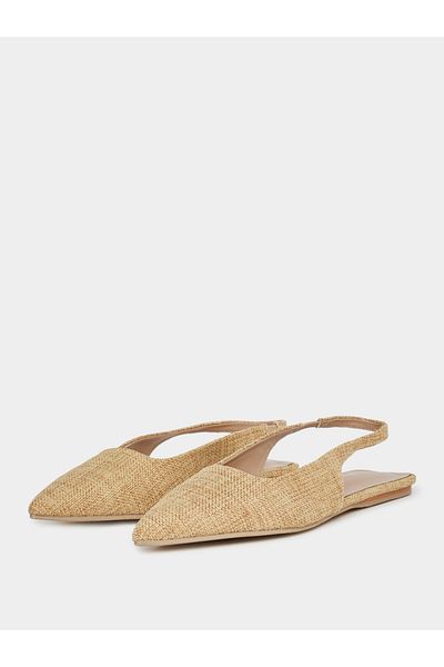 Styli Textured Slingback Mules