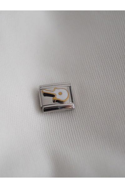 Planet Butik Italian Charm White Guitar