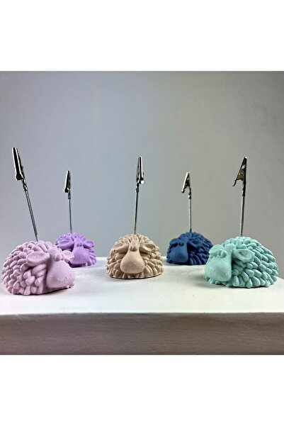 oasis decoration Lamb Note Holder Set of 5 (pink-gray Blue-lilac-mint - Cream)