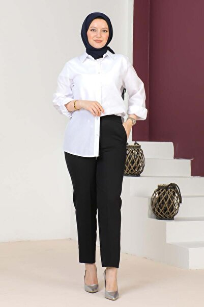 Genel Markalar Havuç Model Tesettür Pantolon SİYAH