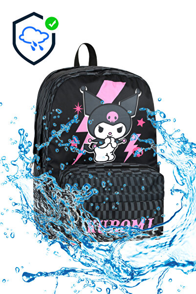 Bliss Kuromi Licensed - Primary School Orthopedic BaG, Multi-compartment and Waterproof