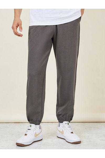 Styli Relaxed Fit French Terry Jogger with Elasticated Hem