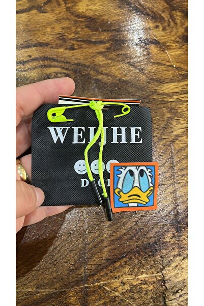 Gönülden Tasarım DONALD DUCK NEON VERDE BROSA CU CAMPĂ ARMĂ CUSUT ÎMbrăcămint...