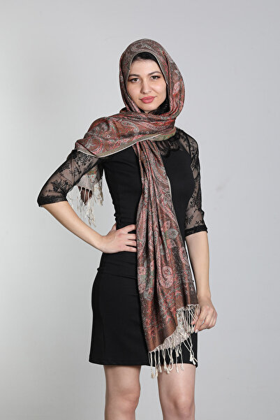 Mystic Füme Multi %100 İpek Çift Taraflı Şal