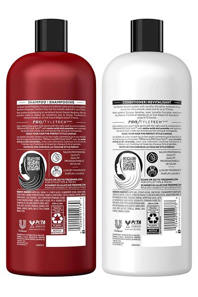 Tresemme Keratin Smooth 2X828Ml Shampoo and Conditioner Set - Anti-Frizz