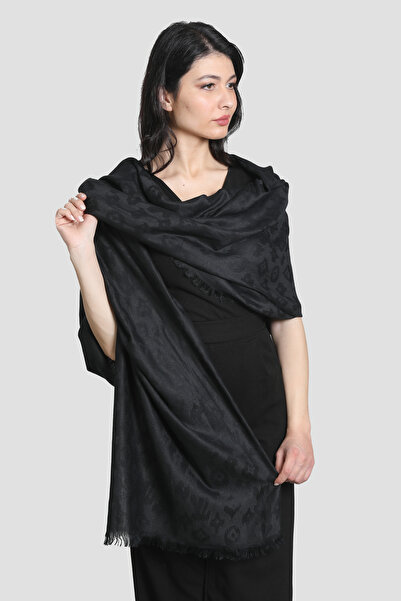 Mystic SİYAH %100 pamuk şal