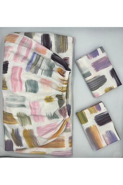 pınarhome collectıon Soft 100% Cotton - elastic Cardigan and Pillowcase, 28-30 cm, Corner Depth - New Season