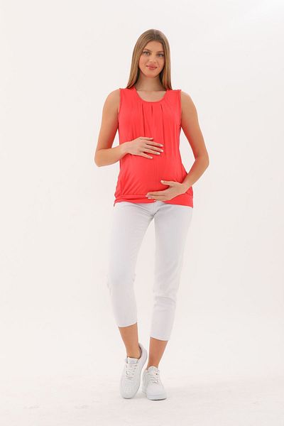 MEGHAN L.A Orange Maternity & Maternity Nursing Blouse