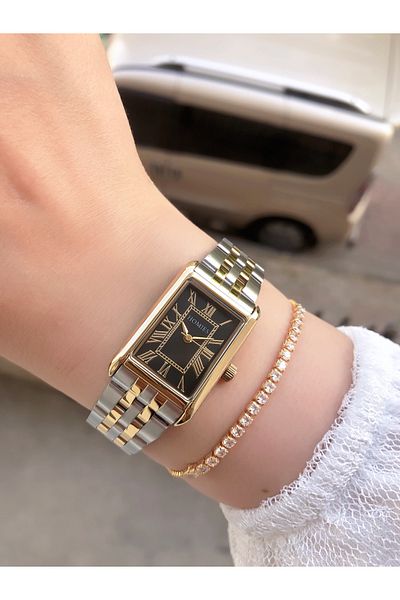 Homies Brand Steel Case - Women's Wristwatch and Gift Bracelet Set