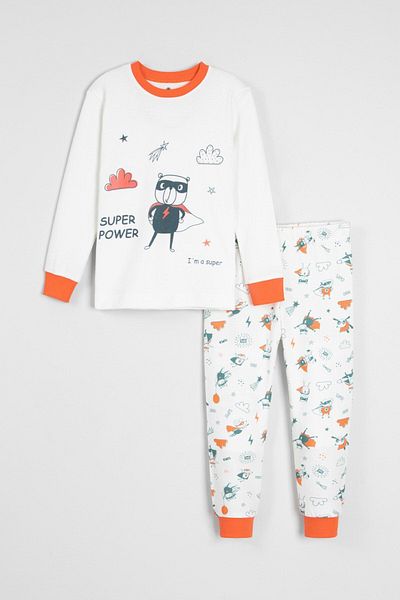 Krazber Boys' and Girls' Superhero Printed Soft Pajama Set