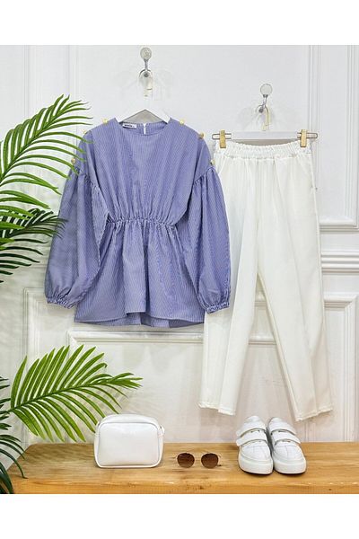 onix Navy Blue Essin Shirt