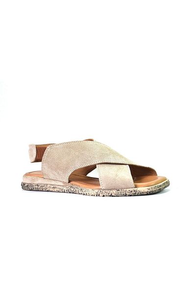 Beety 23by169.706 Sandale de damă din piele naturală nubuck bej