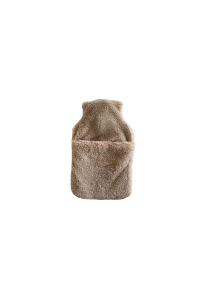 Sia Beige Plush Thermoforer - Pocketed, 32,5x17,5cm, 1500 ML Hot Water Bag