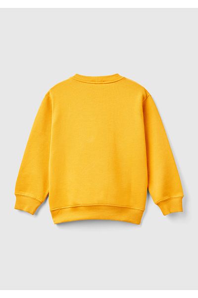 United Colors of Benetton Boys' Crew-Neck Sweatshirt with Logo Printed Front