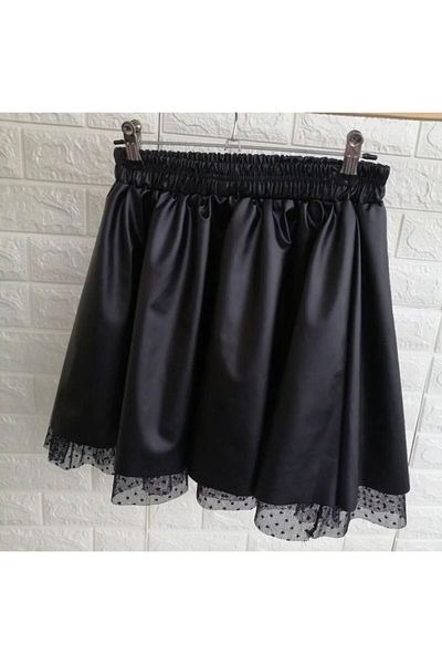 ALİŞ KİDS Fusta din piele pentru fete din tul - talie elastica