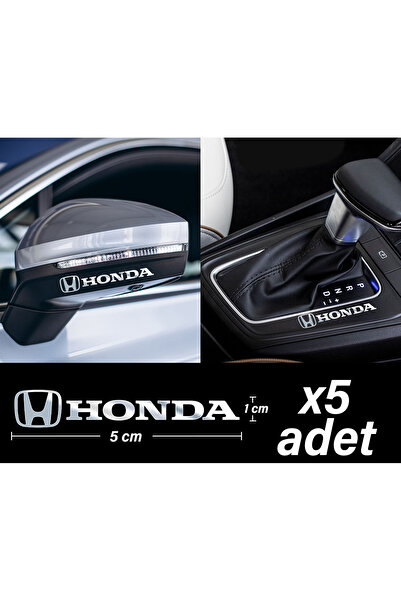 Home HONDA için Metalik Sticker 5 Adet Oto Aksesuar Oto Sticker Çıkartma Araba