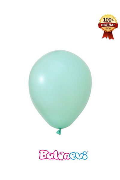 BalonEvi Water Green 12'' Printed Balloon - Pack of 100