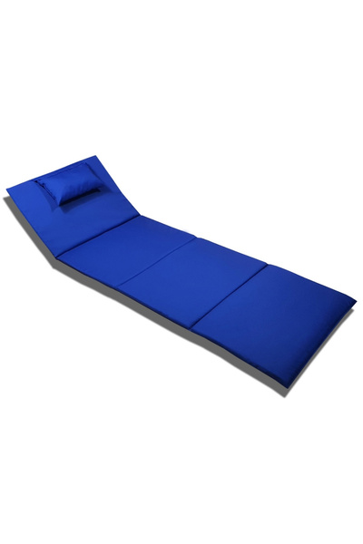 mysechim MYSECHİM ŞEZLONG MİNDERİ KAMPET KATLANIR ÇANTA MİNDER (MAVİ)