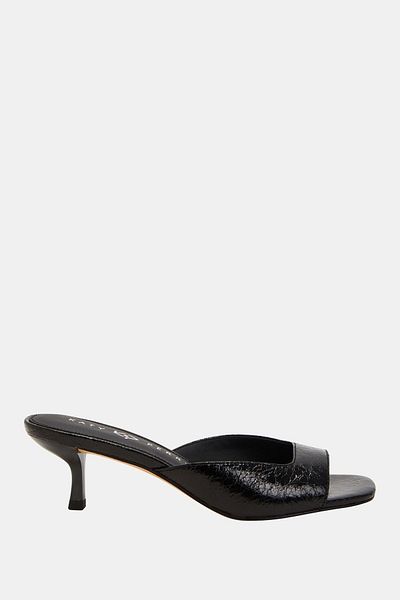 Katy Perry Papuci de damă cu toc negru - The Ladie Low Heel