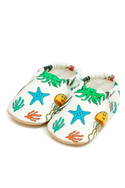 Ella Bonna Non-Slip Sole Sea Animals Baby Booties, Home Boots Slippers Nursery Shoes Slippers